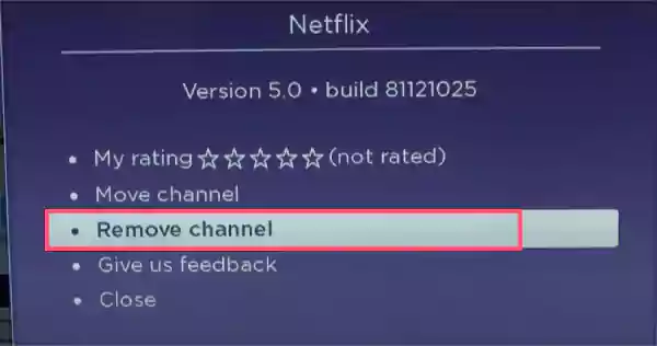 Remove channel
