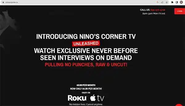 Nino's Corner. TV Introduction 